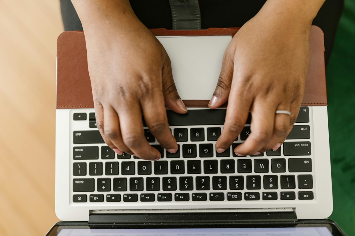 Hands on a keyboard