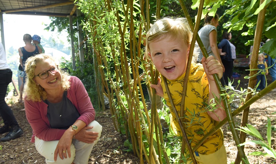 Councillor Ruth Buttery with Dudley child