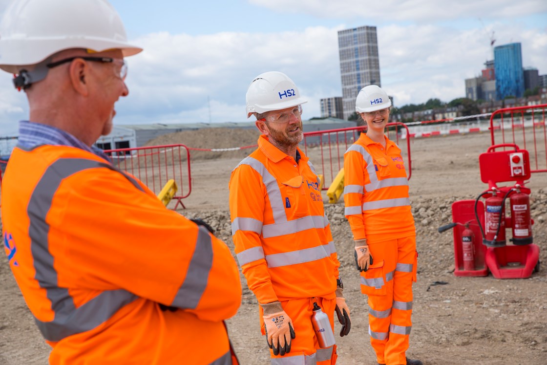 BBVS Old Oak Common HS2 site June 2020: BBVS, BBVSJV, Balfour Beatty, Balfourbeatty, Vinci, Taylor Woodrow, TaylorWoodrow, Systra, OldOakCommon, Old Oak Common, Old Oak Common Station, Station, Handover, Site, Sitewalk, Sitevisit, PPE