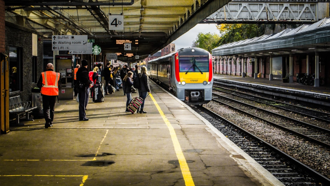 Buses to replace trains for major engineering works on the Heart of Wales Line: Passengers at Shrewsbury Station cropped