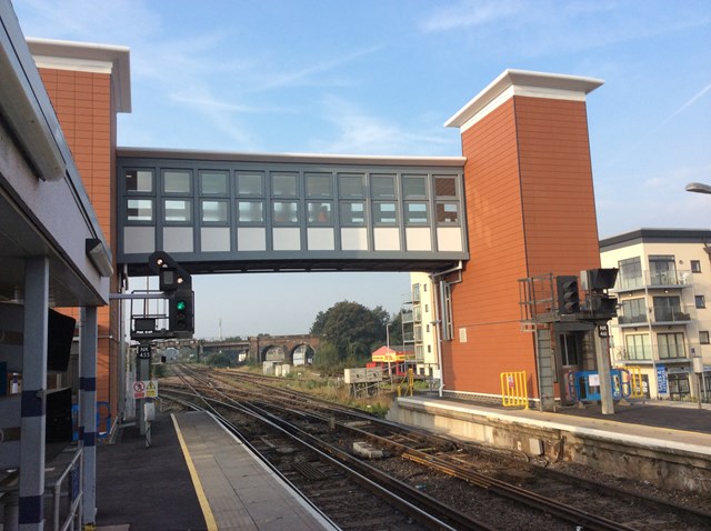 New lifts and footbridge at Strood: New lifts and footbridge at Strood