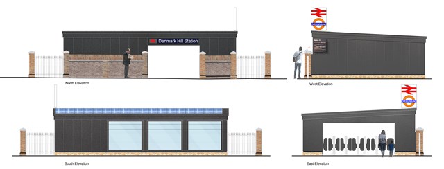 Denmark Hill: Denmark Hill elevations