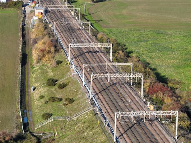 Hanslope junction from above-2: Hanslope junction from above-2