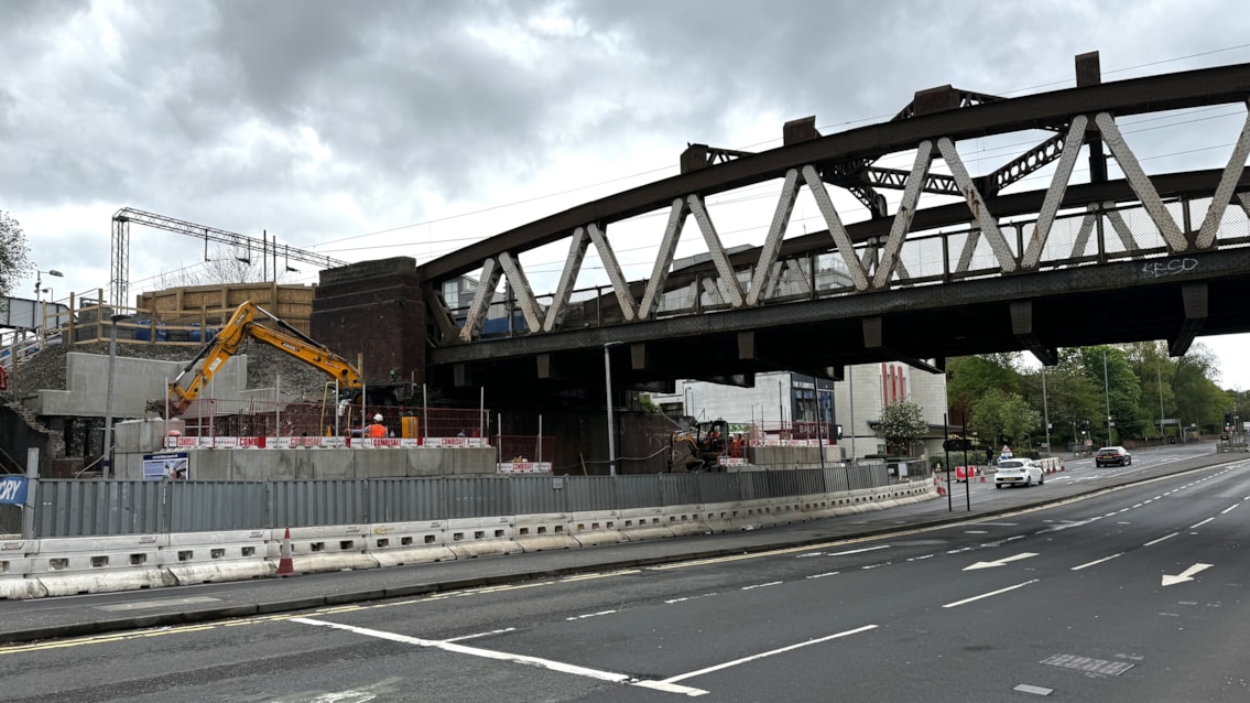 Project to improve accessibility at Anniesland station nears new milestone: Anniesland Cross facing east-2
