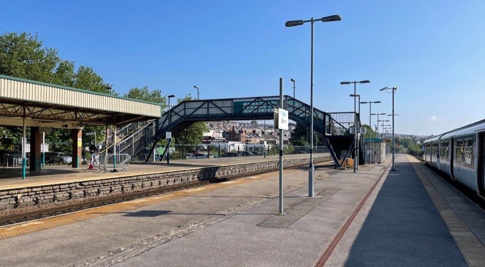 Lift-off for Barry Station: £3.3m project gets underway to improve passenger accessibility: Barry station old footbridge