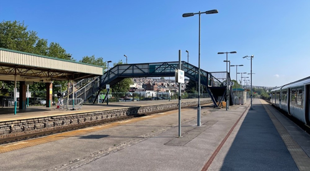 Barry station old footbridge