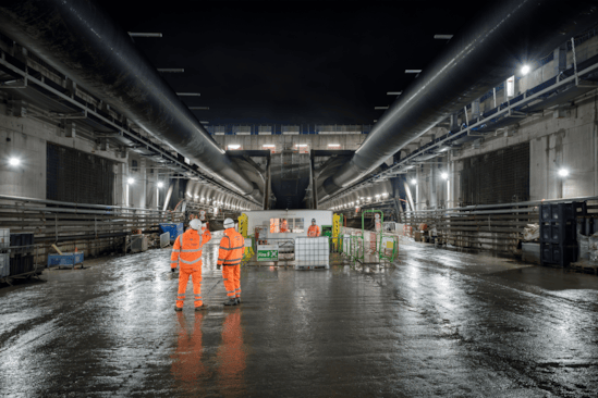 HS2's Northolt Tunnel seen from West Ruislip Portal