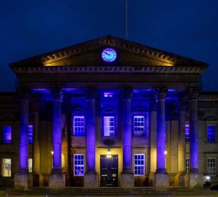 TransPennine Express (TPE) lights up the iconic Huddersfield Train Station in a vibrant blue in support of charity, Shine a Light and Neurofibromatosis Awareness Day 3