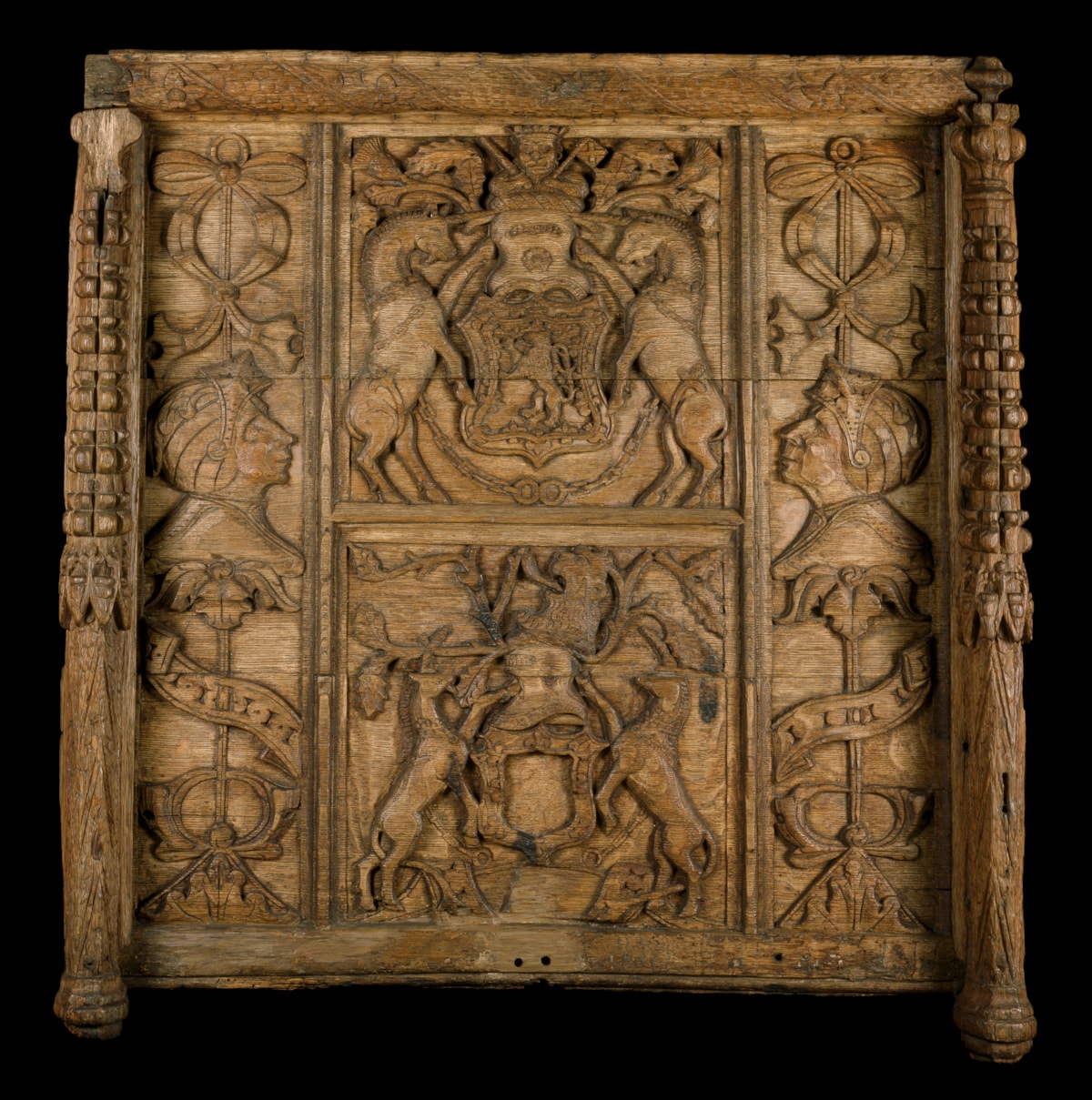 Panel with the royal arms of Scotland, Linlithgow Palace, 1540 – 1570. Image © National Museums Scotland