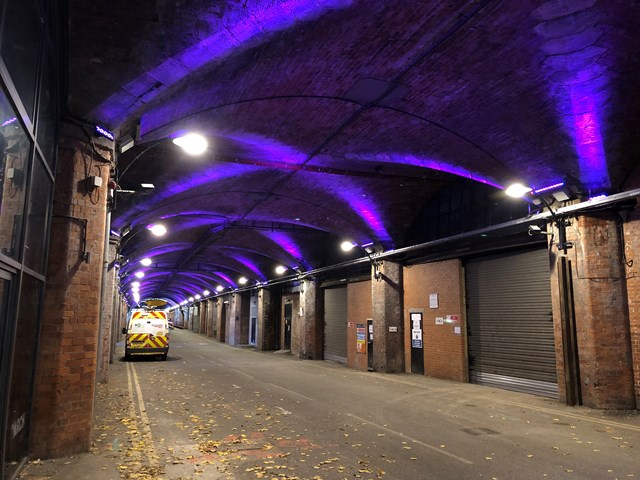 Leeds station lights up purple to celebrate disabled people worldwide-3