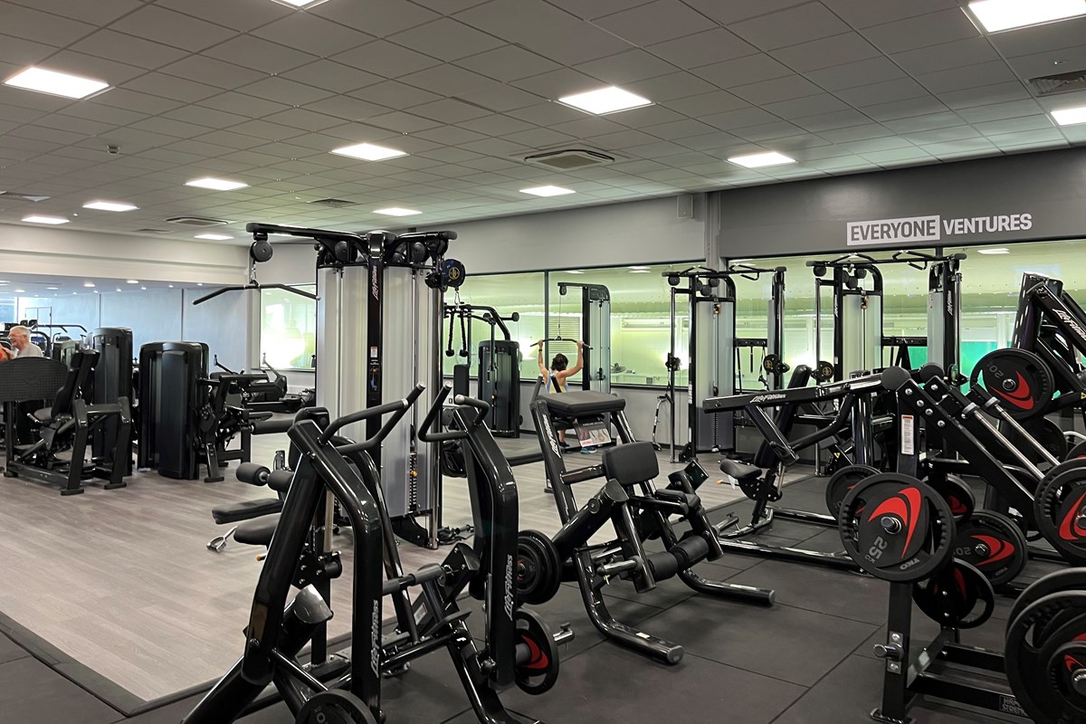 Refurbished gym in Cirencester