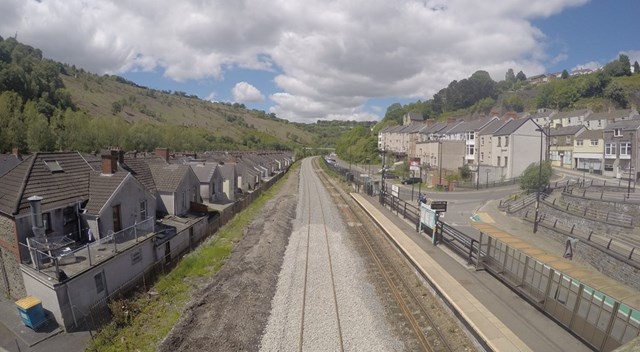 Passengers reminded to check before they travel as major upgrade work on the Ebbw Vale line continues: Ebbw Vale Line investment - Llanhilleth station