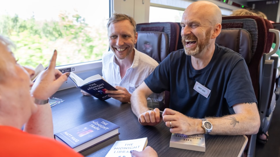 Matt Haig and Book Group - on train book club 2