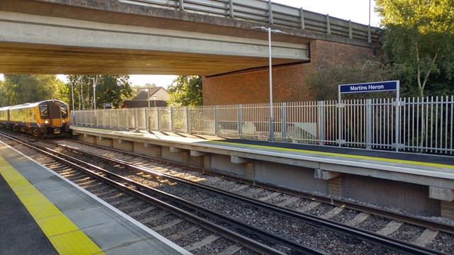 Martins Heron station with new, longer platforms (2)