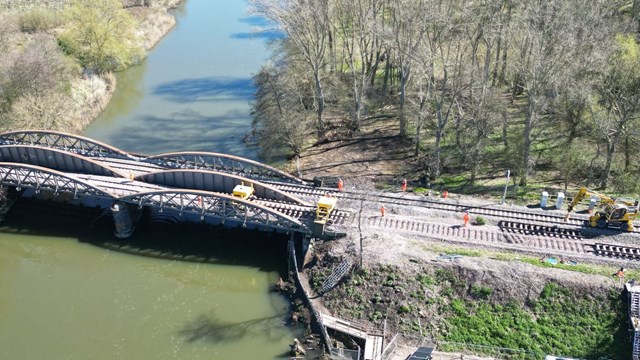 Aerial view of Nuneham viaduct: Aerial view of Nuneham viaduct