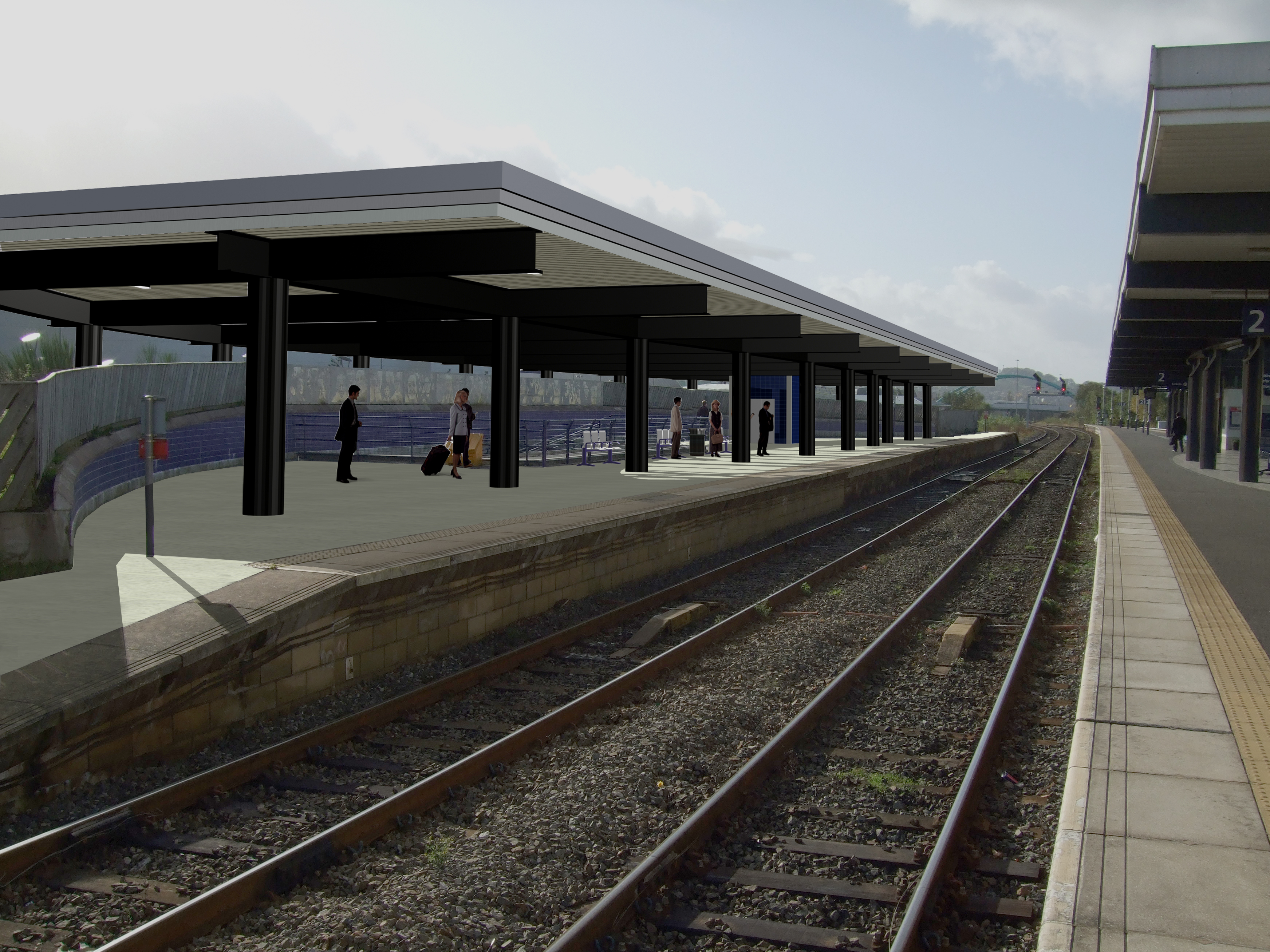 MP PREVIEWS NEW RAIL STATION FACILITIES – AND GETS MORE GOOD NEWS