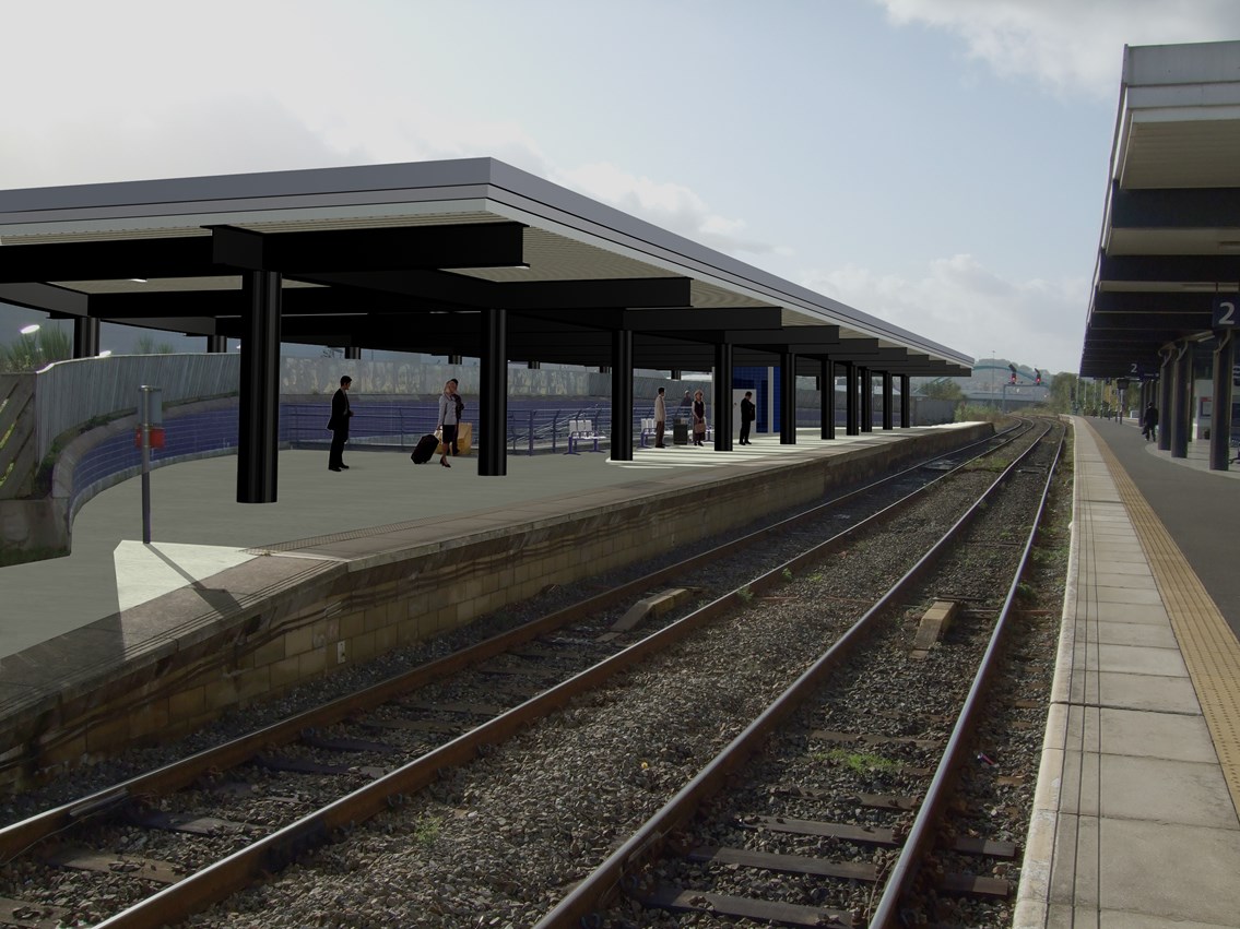 YOUR CHANCE TO ASK QUESTIONS ABOUT BLACKBURN STATION IMPROVEMENTS: New canopy for platform 4