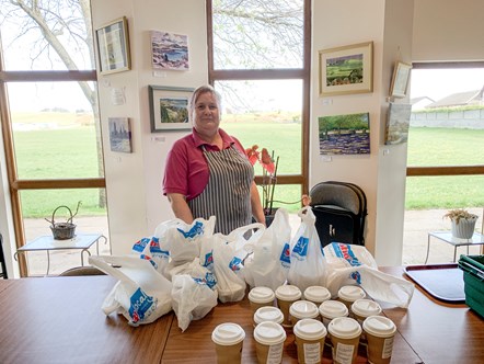 Catering assistant Marie Fraser