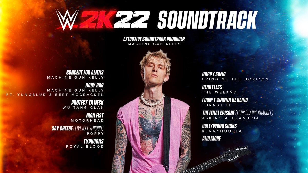 WWE 2K22 - Soundtrack Infographic