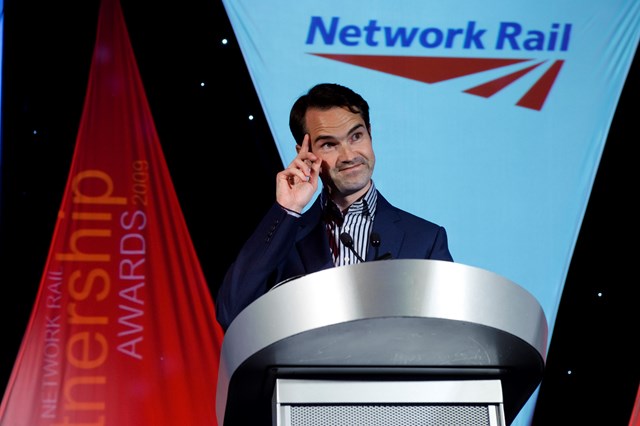 Network Rail Partnership Awards host, Jimmy Carr