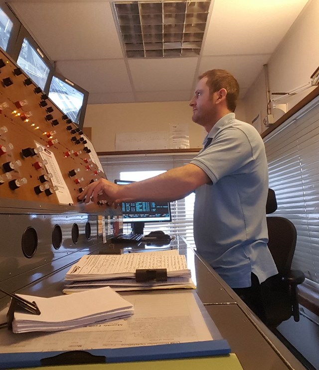 Tom O’Boyle, a signaller for Network Rail