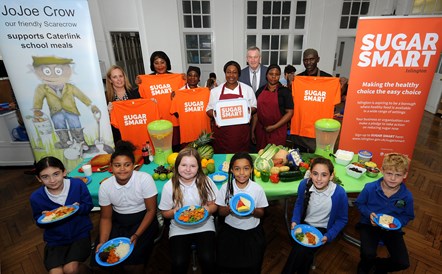 SUGAR SMART Islington: Thornhill Primary School students and Caterlink staff enjoy healthy, low-sugar school meals: Thornhill Primary School students and Caterlink staff enjoy healthy, low-sugar school meals