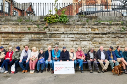 Scarborough station Railway 200 bench event (4)