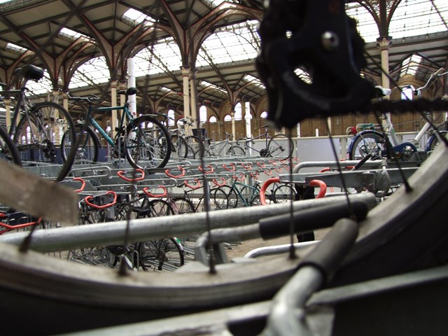 Double-decker cycle racks at Liverpool Street station (2)