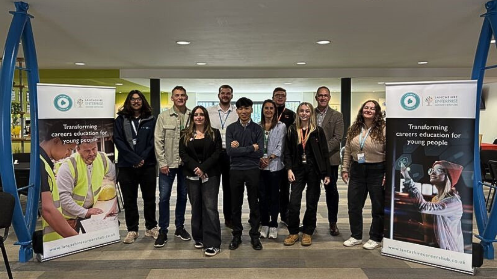 Representatives from employers EFT GROUP, Ultima Skills Training , Groundwork Cheshire, Lancashire, Merseyside, AtkinsRéalis at the Future Ready Fund event in Burnley-3