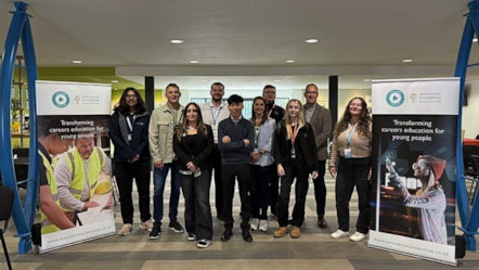 Representatives from employers EFT GROUP, Ultima Skills Training , Groundwork Cheshire, Lancashire, Merseyside, AtkinsRéalis at the Future Ready Fund event in Burnley-3