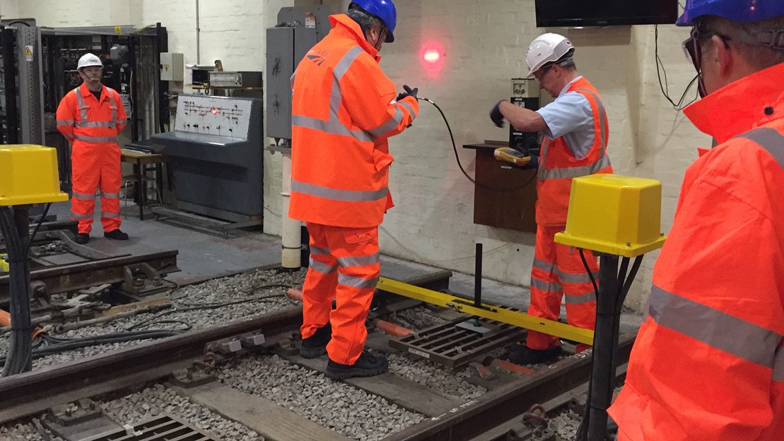 David Mowat MP visit to Warrington training facility November  11 2016