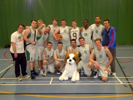 Andy Griffiths captained the basketball team during his time with the University of Cumbria