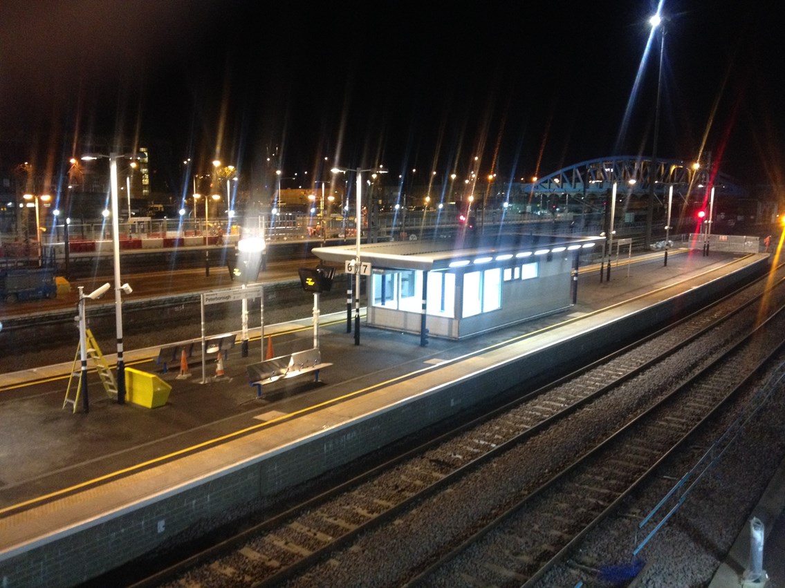 Peterborough station 28 Dec 2013: reopened following signalling comissioning at Christmas