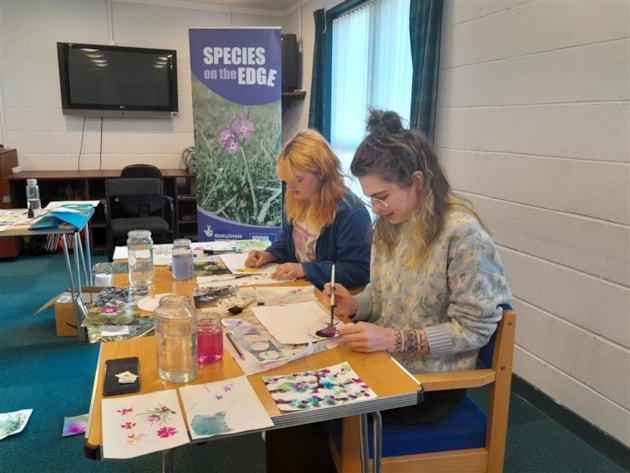 Species on the Edge watercolour workshop with Iris Hill (c) Louise Senior