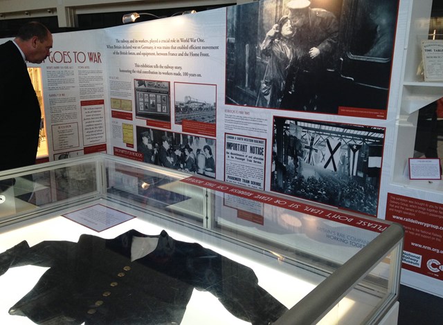 The WW1 exhibition at Leeds station