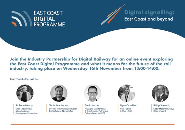 Industry Partnership for Digital Railway event will demonstrate that ‘the time is now’ for digital signalling: Digital signalling event