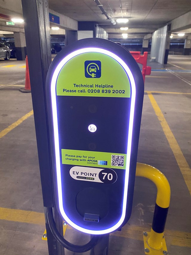 Network Rail EV charging point 