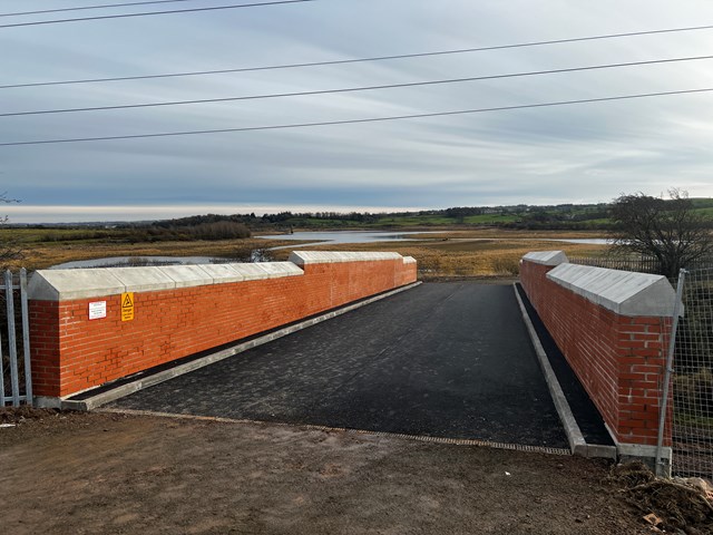 Core path reinstated as Balgray Reservoir bridge re-opens: Balgray Reservoir bridge-2