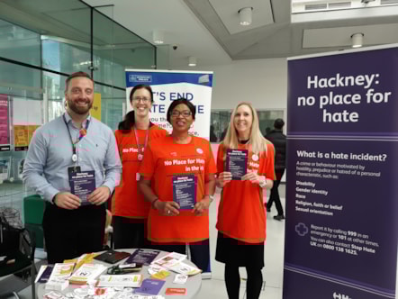 Hate Crime Awareness Stand