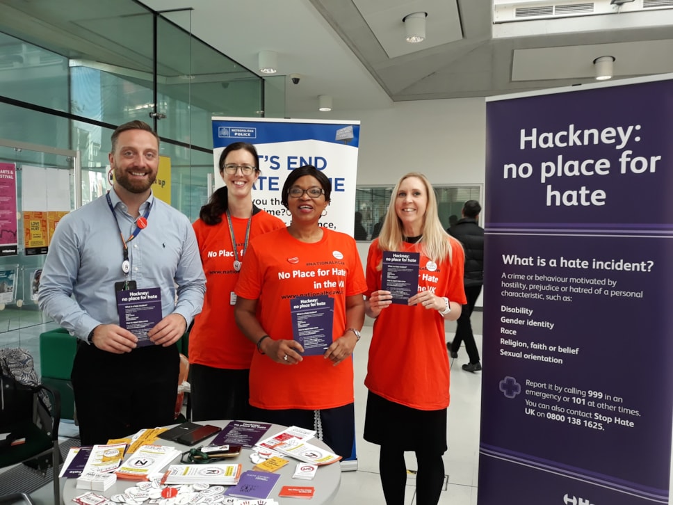 Hate Crime Awareness Stand