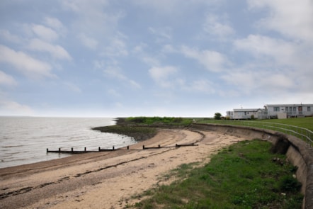 Caravan beach view, Kent Coast