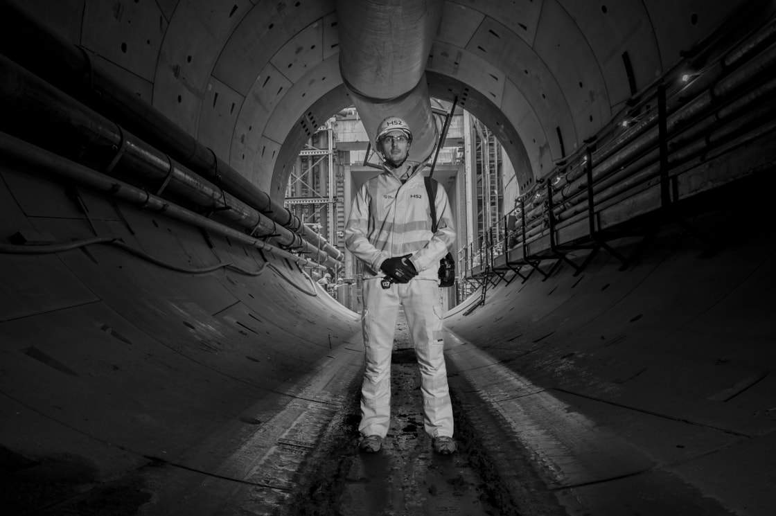 Jules Arlaud, Tunnelling Director, pictured inside the Bromford Tunnel