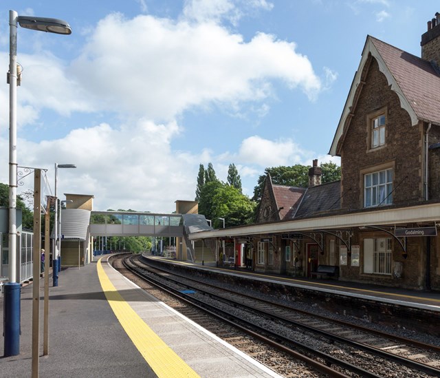 Artists impression of new bridge at Godalming station