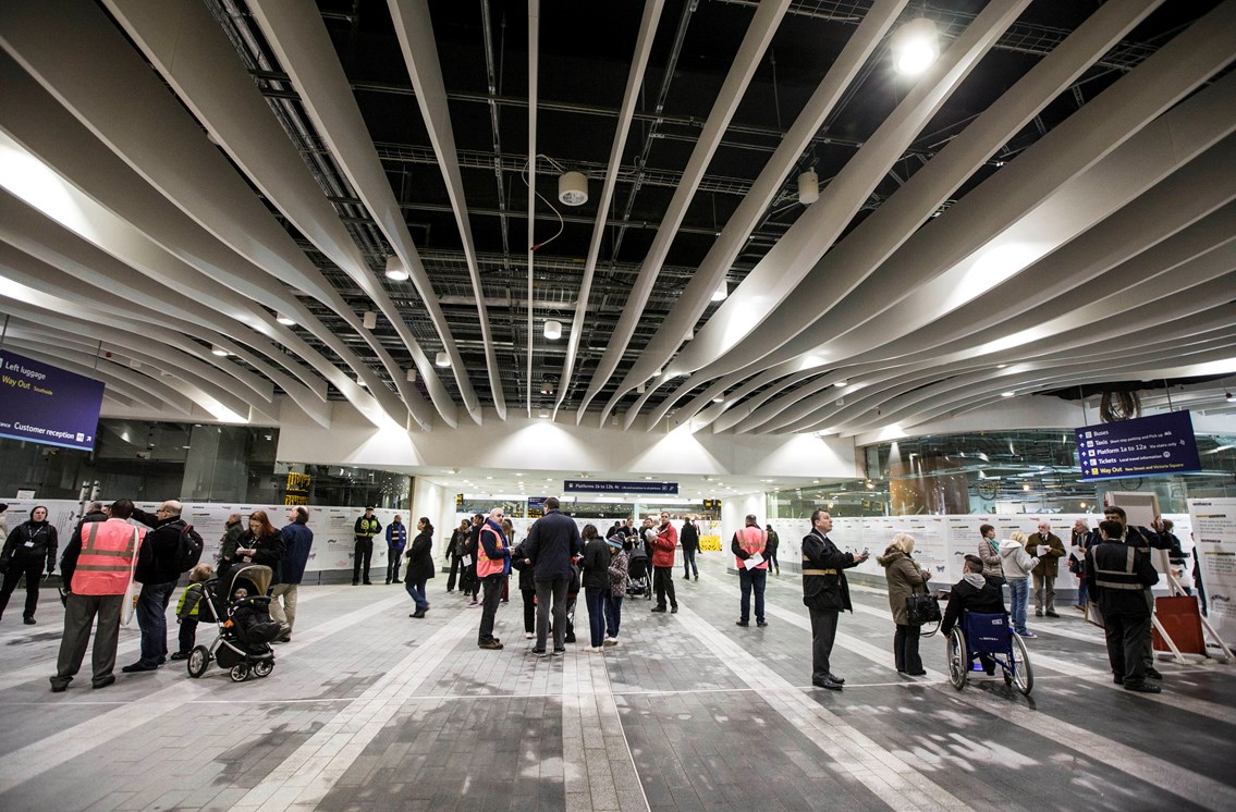 The final test for the new Birmingham New Street: New concourse trial at Birmingham New Street