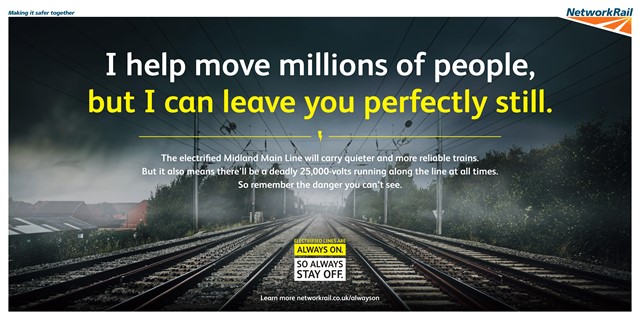 Network Rail launches hard-hitting safety campaign to warn of dangers of trespassing on electrified railway: Network Rail launches hard-hitting safety campaign to warn of dangers of trespassing on electrified railway
