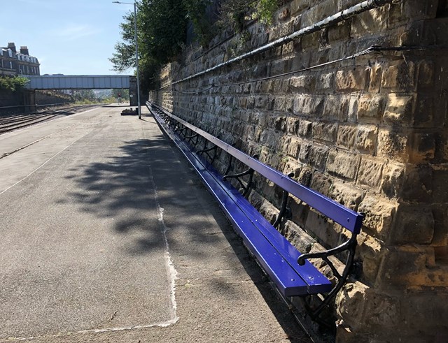 Network Rail complete restoration work to Grade II listed bench at Scarborough railway station