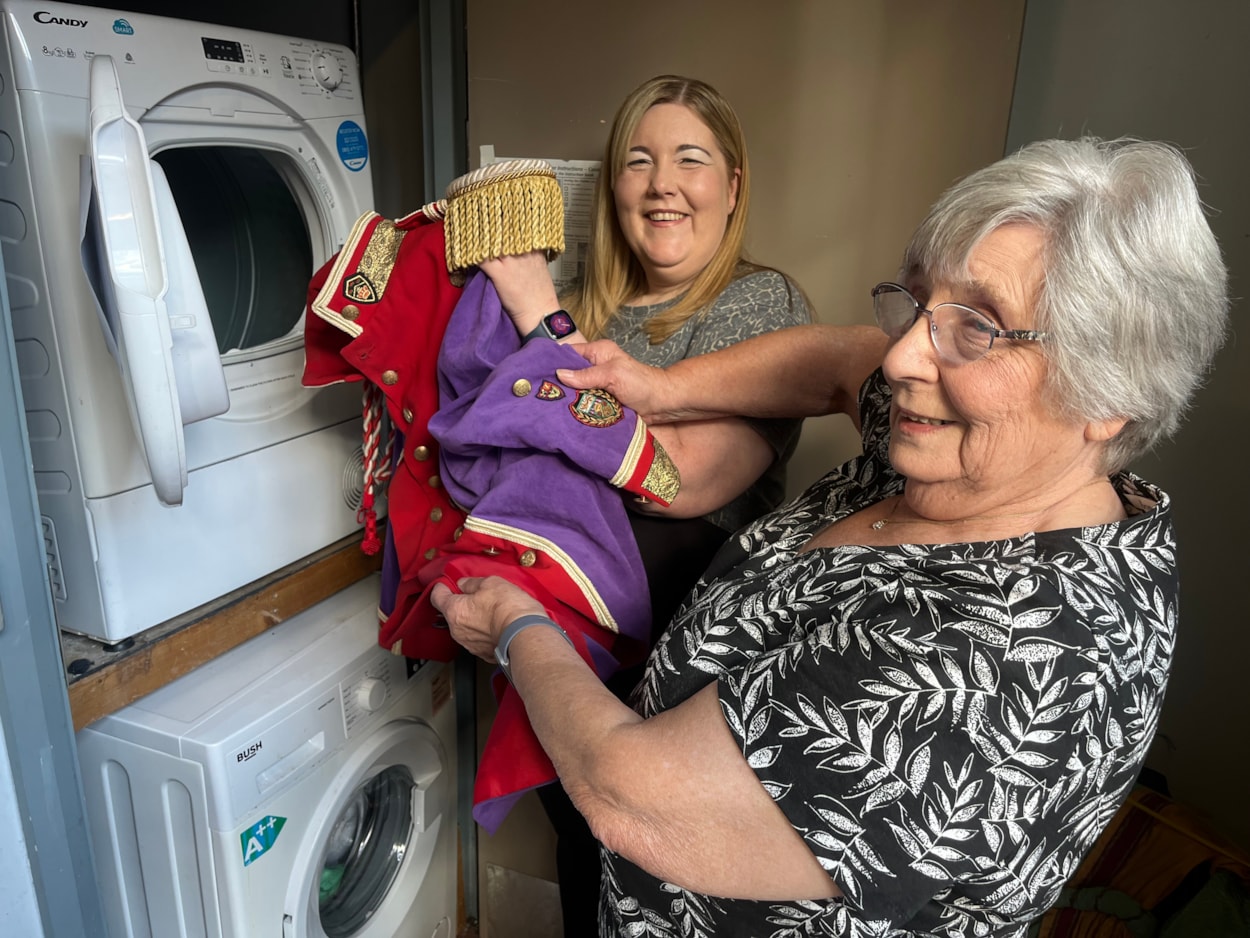 Carriageworks anniversary: Kath Harrison (R) and her daughter Helen Shippin (L) are integral parts of the hard-working costume and backstage team at The Carriageworks, which this year marks its 20th anniversary at the heart of the Leeds local performing arts scene.