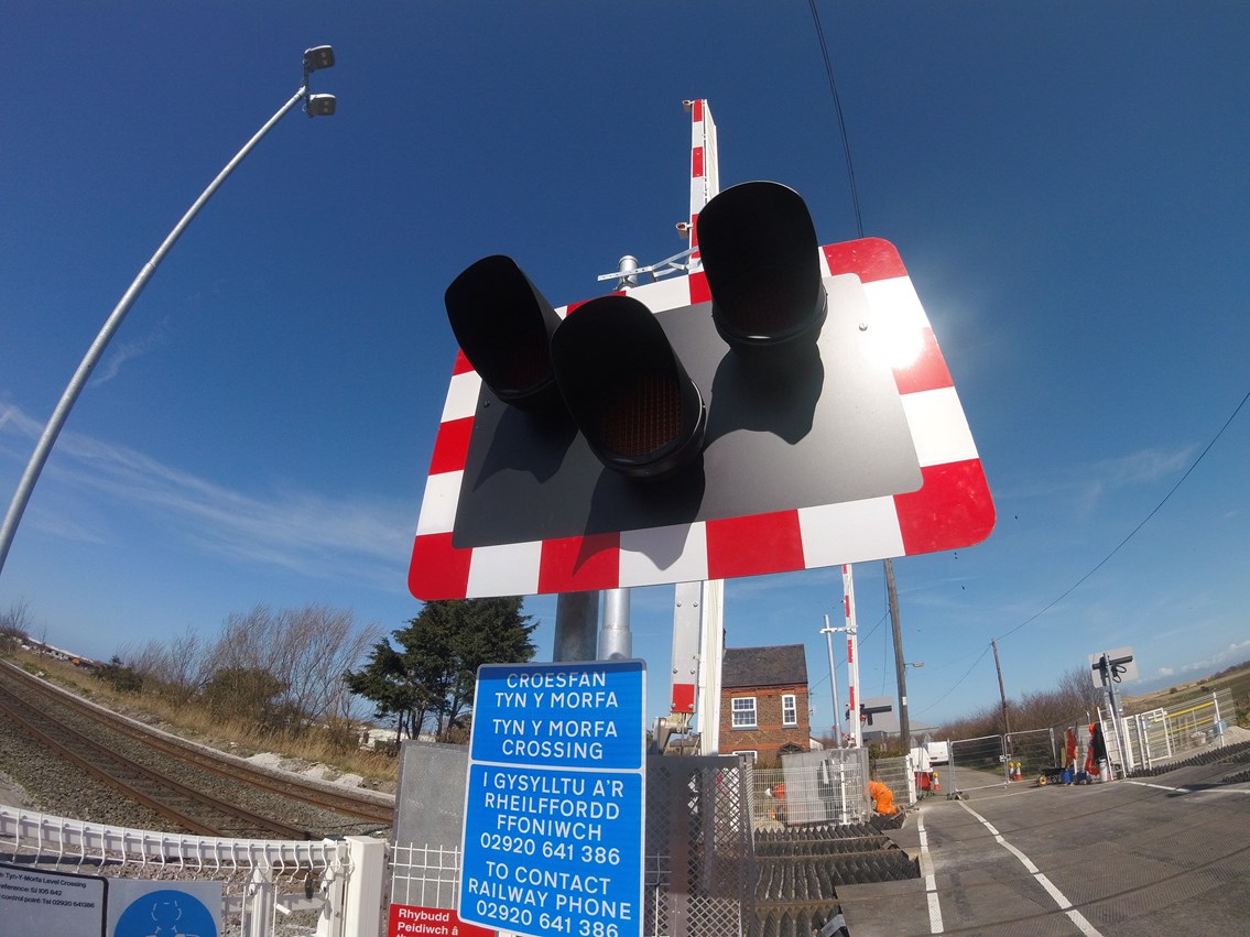 Tyn Y Morfa level crossing has also been upgraded to a manually controlled barrier with CCTV