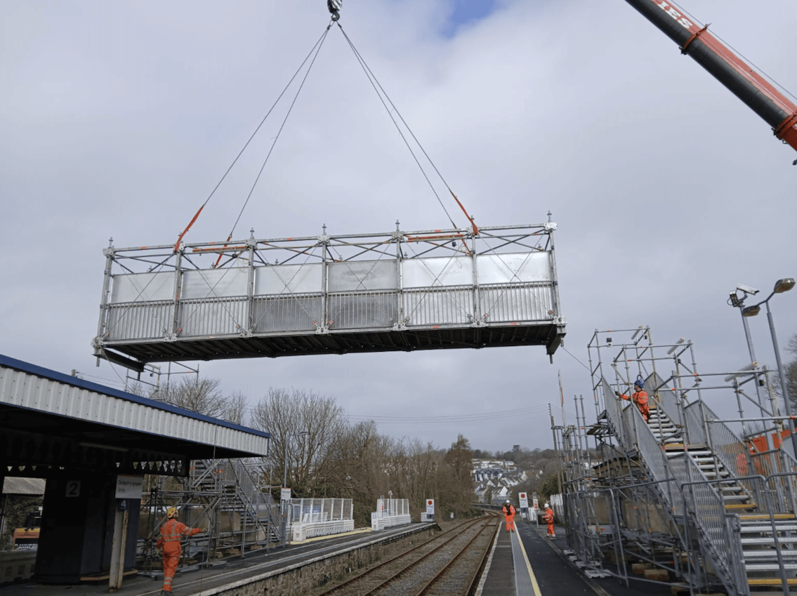 Tenby AfA temporary bridge install- March 2026