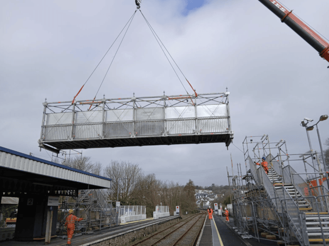 Tenby AfA temporary bridge install- March 2026: Tenby AfA temporary bridge install- March 2026